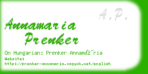 annamaria prenker business card